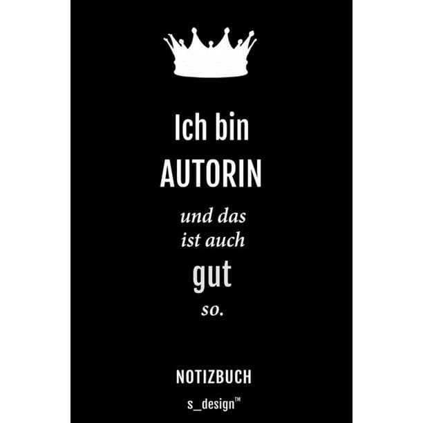 Notizbuch Fi R Autoren Autor Autorin Originelle Geschenk Idee 1 Seiten Liniertes Blanko Papier Walmart Com Walmart Com