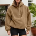 thumbnail image 7 of CIENVNSTG Pet Pouch Hoodies Oversized Sweatshirt Soft Warm​Pet Hoodie Carrier for Cats & Small Dogs Light Brown XL, 7 of 7