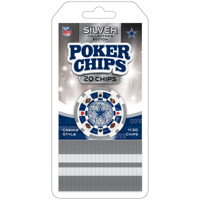 MasterPieces Casino Style 20 Piece 11.5 Gram Poker Chip Set NFL