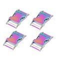 thumbnail image 4 of Backpack Buckle, Simple Operation Side Release Buckle  For Household For Belt For Dog Collar Colorful,Silver, 4 of 8