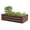 Brown, variant on Greenes Fence 48" x 24" x 10" Gray Steel and Metal Raised Garden Kit