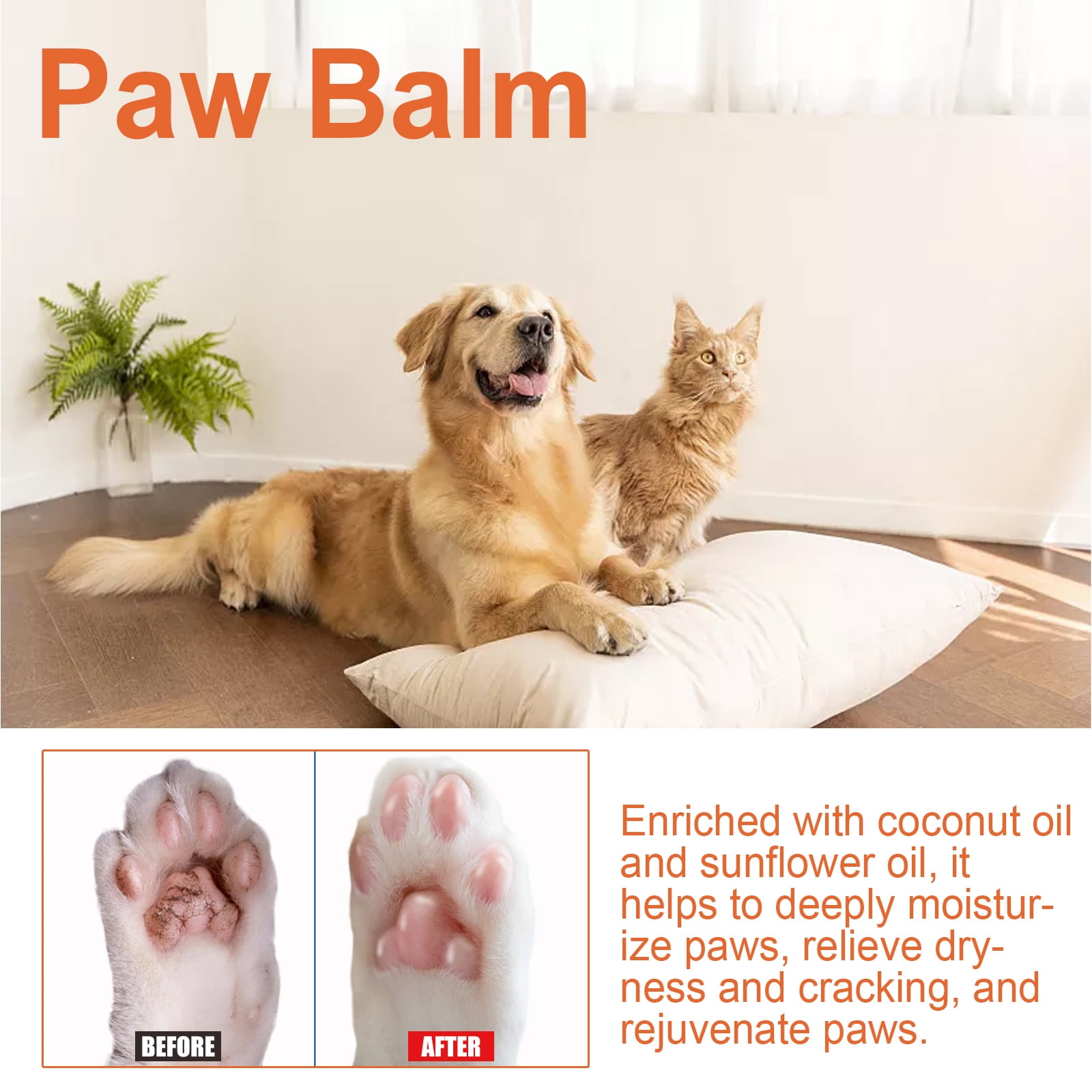Pet Paw Balm Pet Moisturizing Paw Cream Paw Soother Moisturizer for Dog and Cat