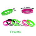 BignzwUra 24 PCS Soccer Motivational Silicone Wristbands Bracelets Bulk