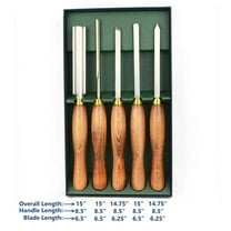 Crown Tools 280 5 Pieces HSS Woodturning Tool Set