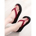 thumbnail image 5 of Toe Post Velvet Flip Flops, 5 of 5
