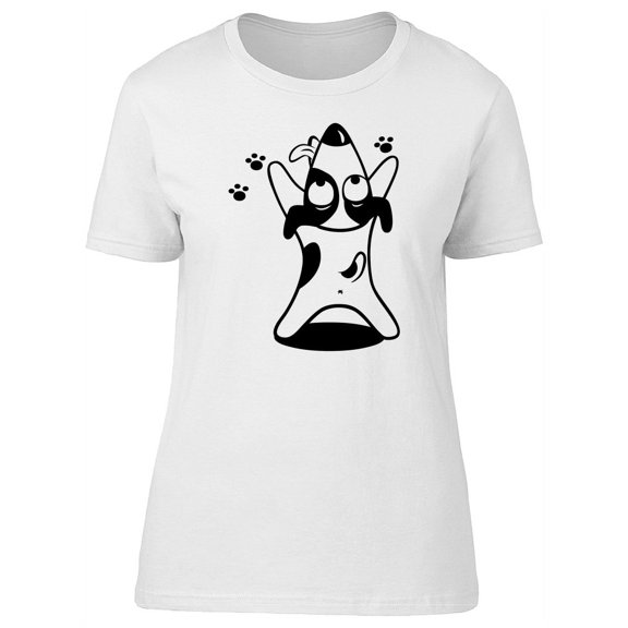 Cute Dog Cartoon, Dog Lovers T-Shirt Women -Image by Shutterstock, Female x-Large