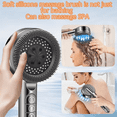 thumbnail image 3 of SDXMG Handheld Pressurized Shower Head Set, Four Spray Mode Ion Shower Heads, with On/Off Switch, Filter Shower Massager with Hose and Adjustable Hard Water Bracket, 3 of 5