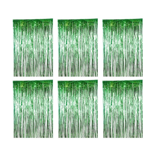 6 Pcs de Rideaux Métalliques Pailletés pour Fête, Anniversaire, Mariage, Baby Shower