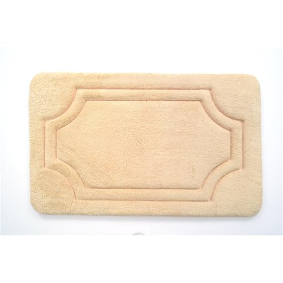 21 x 34 in. Luxurious Memory Foam Bath Mat with Water Shield Technology - Biscotti Beige