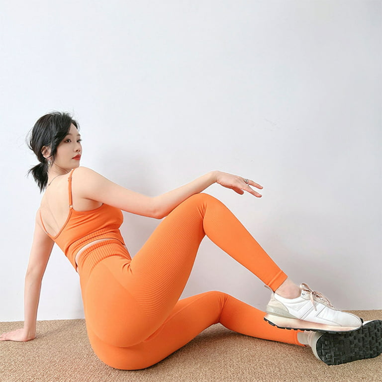 Rhythm Seamless Scrunch Leggings - Orange