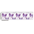 thumbnail image 2 of Ambesonne Butterfly Fabric by the Yard Upholstery, Modern Poly Effect, 3 Yards, Purple Pale Blue White, 2 of 4