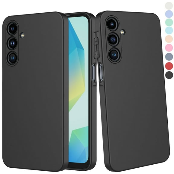 Galaxy A16 5G Case, Takfox Samsung Galaxy A16 5G 6.7" Basic Case [Frosted] Shockproof Case Liquid Silicone Gel Rubber Soft TPU Anti-slip Bumper Thin Matte Slim Phone Case Covers,Black