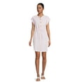 thumbnail image 2 of Time and Tru Women's Short Sleeve Shirt Dress, 2 of 5