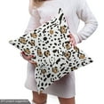 thumbnail image 5 of Ambesonne Leopard Fabric by the Yard Upholstery, Wild Cat Skin Plain Back, 1 Yard, Pale Brown and Charcoal Grey, 5 of 5