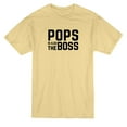 thumbnail image 1 of Pops Is Also The Boss Citation Graphique T-shirt Homme Or Vegas, 1 of 1