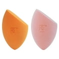 thumbnail image 3 of Real Techniques Iconic Blend + Set Makeup Sponge Duo, Orange & Pink Makeup Sponge, 2 Count, 3 of 21