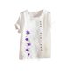 thumbnail image 5 of Camisetas de Manga Corta para Mujeres, Camiseta de Manga Corta Impresa Casual Hecha de 95% Poliéster 5% Spandex para Todas las Estaciones, Camisetas de Manga Corta para Mujeres, 5 of 6