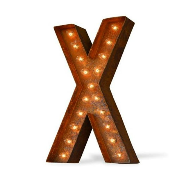Iconics Decor td-50081x 1 ft. Letter x Icon - 12 x 7.5 x 4 in.