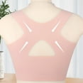 thumbnail image 6 of khonts,Women's Wireless Front Closure Bras Comfy Shaping Bra Posture Corrector Soft Racerback Everyday Bralettes Light Pink L, 6 of 9