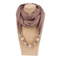 thumbnail image 1 of Guardoinrt Collier Foulard Bague Tendance Perles Inodores Résistantes à l'Usure khaki Foncé, 1 of 6