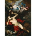 thumbnail image 3 of Giovanni Battista Langetti 19x24 Black Modern Framed Museum Art Print Titled - The Vision of Saint Jerome (C. 1660), 3 of 5
