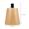 thumbnail image 2 of HONMEET Light Socket Lamp Holder Base Khaki Wood Dining Room Lighting 1Pack, 2 of 6
