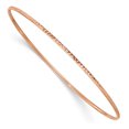 thumbnail image 1 of 14k 1.5mm Rose Gold Slip On Bangle Bracelet, 1 of 6