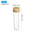 thumbnail image 2 of Unique Bargains 30ml Plastic Test Tubes with Screw Caps, 6Pcs 109x24mm Tubes for Party Decoration Lab Use, Gold Tone, 2 of 7