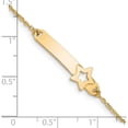 thumbnail image 3 of 14K Yellow Gold Children's Polished Star With 1In Ext. Id Bracelet (5.5 X 8.11) Made In Italy bid114-5.5, 3 of 5