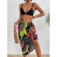 thumbnail image 4 of Bsubseach Fashion Women Sarong Swimsuit Coverups Short Bikini Wraps Sheer Pareo Beach Bathing Suit Cover Up Summer Outfits, 4 of 6