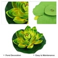 thumbnail image 4 of Unique Bargains 1pcs Garden Ponds Pool Decoration Artificial Lotus Flower Green, 4 of 7