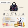 thumbnail image 7 of Yuyamidu Hippie Mushroom Lunch Bag for Women Reusable Lunch Tote Bag for Kids Teens High School Lunch Box for Girls 11-13 Leakproof Lunchbox Grease Proofling Lunch Cooler Bag, 7 of 7