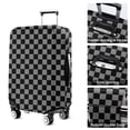 thumbnail image 5 of Gray and Black Checkered Pattern Luggage Cover Fashion Suitcase Cover Baggage Covers Fit 25-28 Inch Luggage (Go Travel), 5 of 5