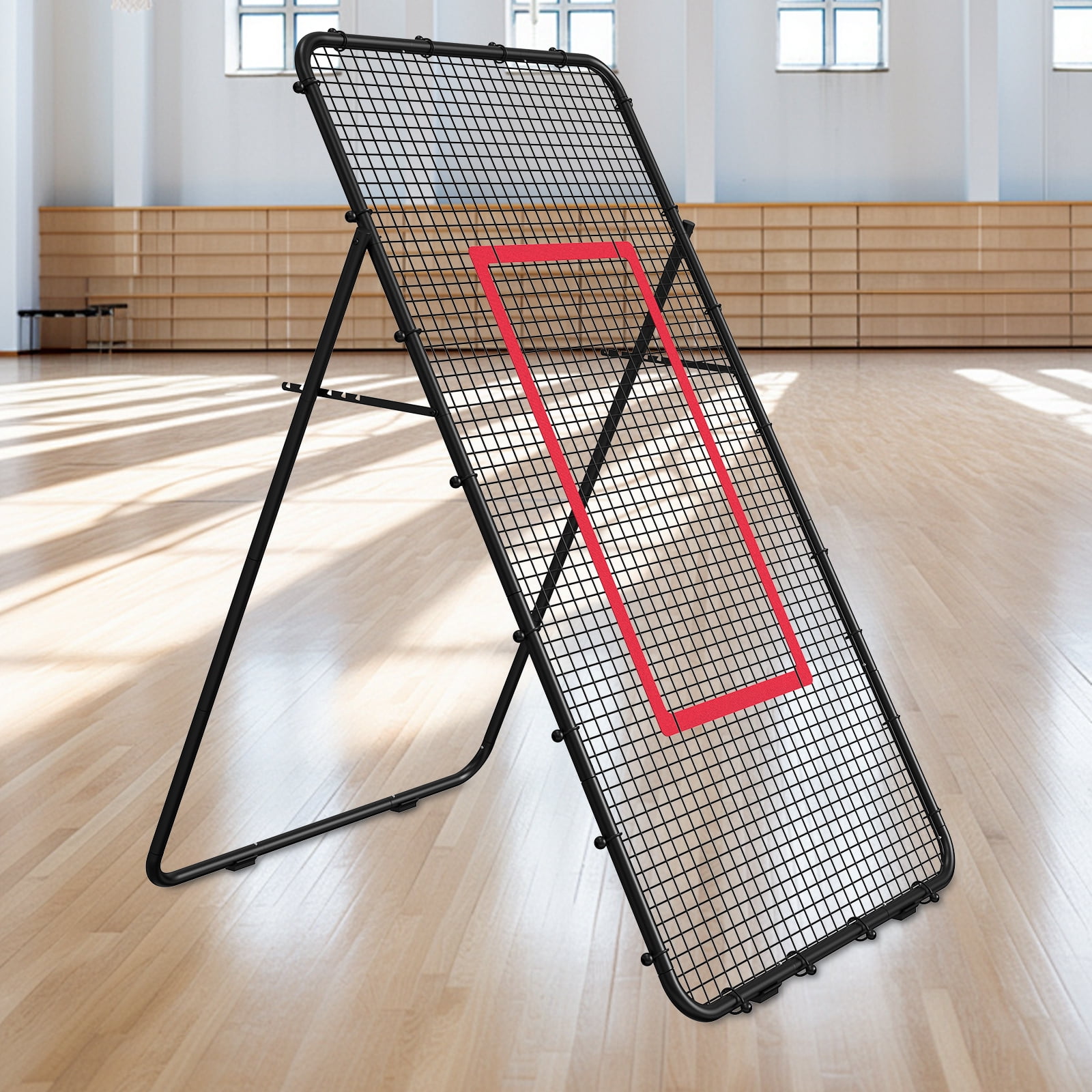 Oumilen Black Baseball Rebounder Portable Training Pitch Back