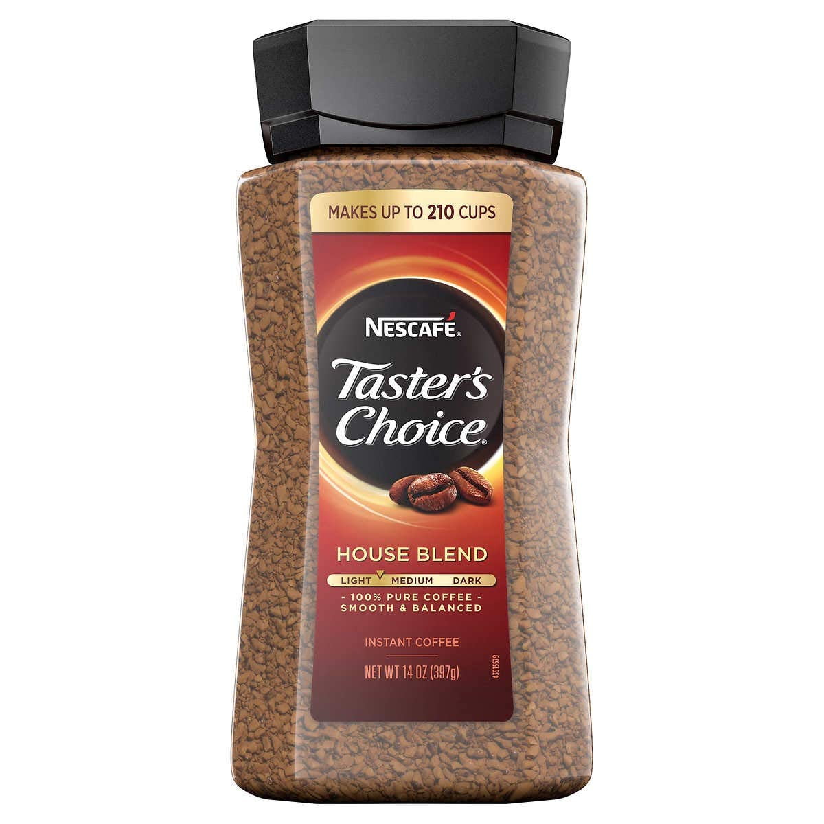 Nescafe Taster's Choice House Blend Instant Coffee, 14 Ounce Jar