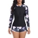 thumbnail image 1 of Traje de baño para mujer Traje de baño dividido para mujer Conjunto de traje de baño de dos piezas para mujer Traje de surf de manga larga Traje de buceo Bikini Trajes de baño para mujer, 1 of 9