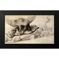 thumbnail image 2 of Michelangelo 18x12 Black Modern Framed Museum Art Print Titled - Punishment Of Tityus-2, 2 of 5