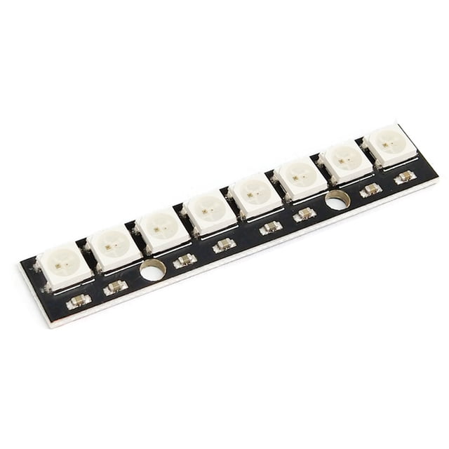 Sidaley Profesional práctico 8-Bit WS2812 5050 RGB LED ajustable ligero moldeado circuito resistente al desgaste módulo de Panel de lámpara Electrónica Negro