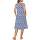 thumbnail image 3 of Vestido de verano sin mangas bohemio de estampado ikat para mujer, vestido midi casual de Día de la Madre con bolsillos, azul oscuro, talla M, 3 of 6