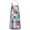 Blue Boho Pioneer, variant on Blue Boho Pioneer Flower Patchwork Pattern Apron-Garden Aprons for Women with Pockets-Cotton Linen Waterproof Kitchen Cooking Gardening Aprons Adjustable for Kitchen,Cooking,BBQ and Salon 33x27 Inch