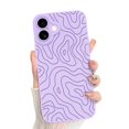 thumbnail image 1 of Funda de teléfono MZELQ para iPhone 16 Plus Silicone Wave Ripple, 1 of 6