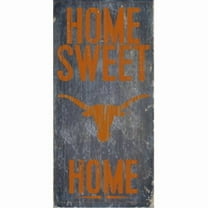Texas Longhorns Wood Sign - Home Sweet Home 6"x12"