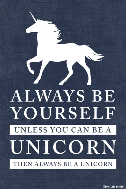 unless you can be a unicorn... show original title Details about   Shabby chic wooden sign always be yourself 