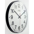 thumbnail image 5 of Infinity Instruments Basic Prosaic Black 12-inch Traditional Analog Display Wall Clock, 5 of 6