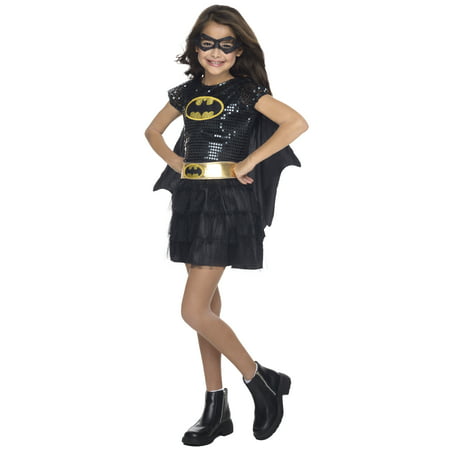Sequin Batgirl Child Halloween Costume, 3T-4T