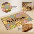 thumbnail image 2 of Easter Welcome Coir Doormat, 18x30 Inch Colorful Easter Egg Pattern Front Door Mat, Non-Slip Outdoor Indoor Entryway Rug for Spring Holiday, Porch, Patio, and Home Decor, 2 of 8