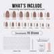 thumbnail image 5 of Press On Nails BtartBox Almond con diseño de líneas doradas en 3D, 5 of 7