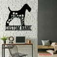 thumbnail image 4 of Craftnamesign Custom FLoral Wire Fox Terrier Metal Wall Art LED Light, Flower Dog Lover Name Sign, 4 of 5