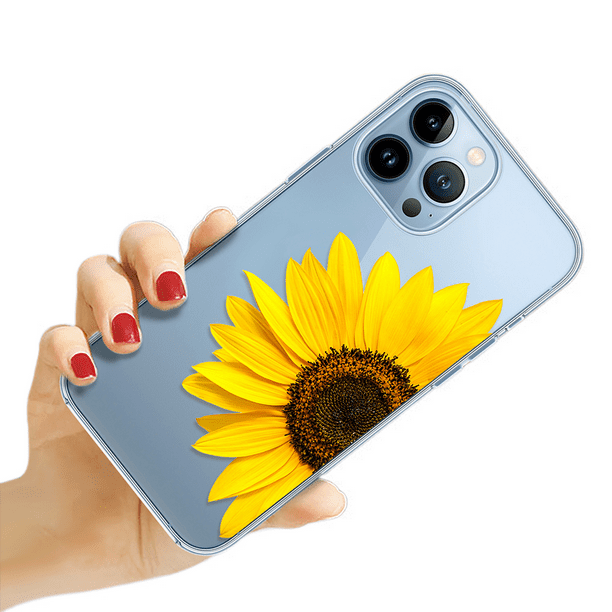 Compatible with iPhone 13Pro Case with Flower,for Girly Women