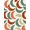 Green, Pattern 4, variant on ODIKA 2x3 Machine Washable Non-Slip Area Rug, 70s Burnt Orange High Traffic Rug, Beige, 1170124